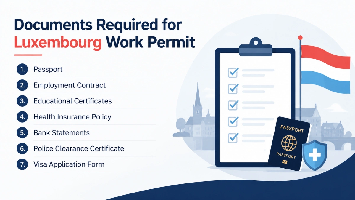 Documents Required for Luxembourg Work Permit