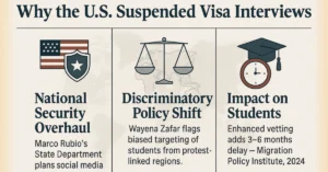 Why the U.S Suspend Visa Interview
