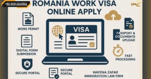 romania work visa online apply