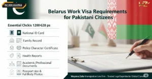 Belarus Work Visa Requirements for Pakistani Citizens