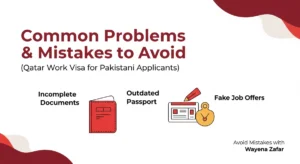 Mistake to avoid for qatar work visa application for Pakistanis